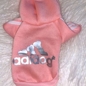 Adidog Dog Hoodie - Pink